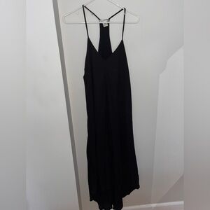 Black, Midi High Low dress